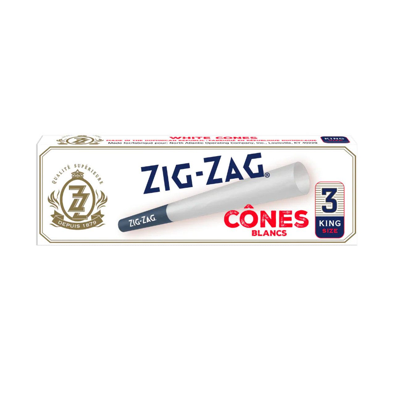 King Size White Pre Rolled Cones - 3pk
